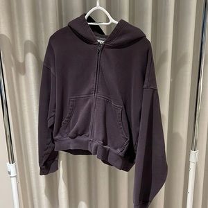 Aritzia Boxy BF Zip Up